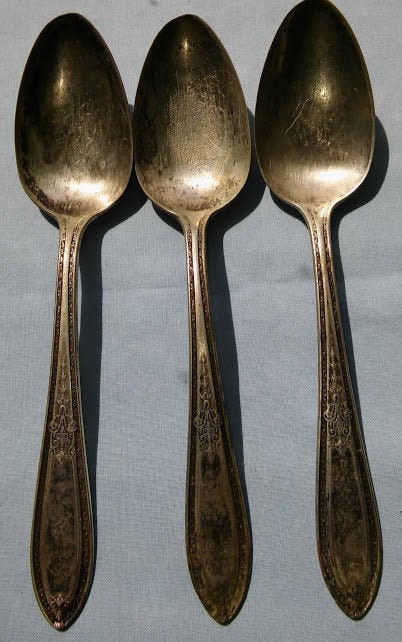 Set of Three Vintage WM Rogers Son AA Silverplate Soup Spoons 1925 Etsy