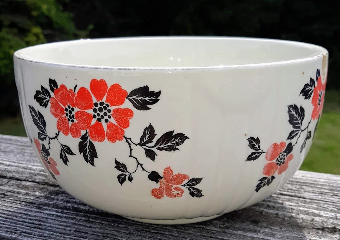 Vintage Ironstone Bowl hall's Superior Quality | Etsy