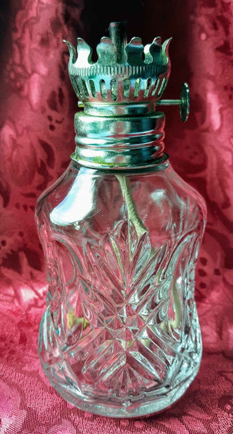 Vintage Lamplighter Farms Kerosene Oil Lamp Made in Austria Etsy