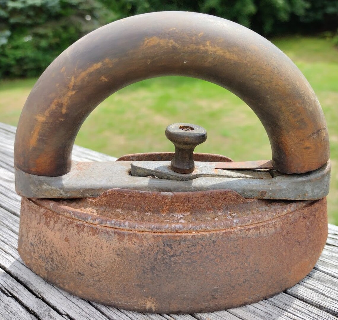 Antique 'enterprise Mfg Co Philadelphia' Sad Iron Etsy