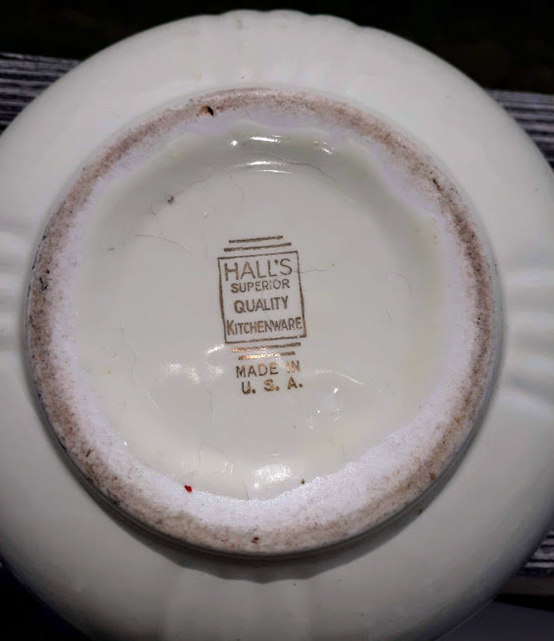 Vintage Ironstone Bowl hall's Superior Quality | Etsy