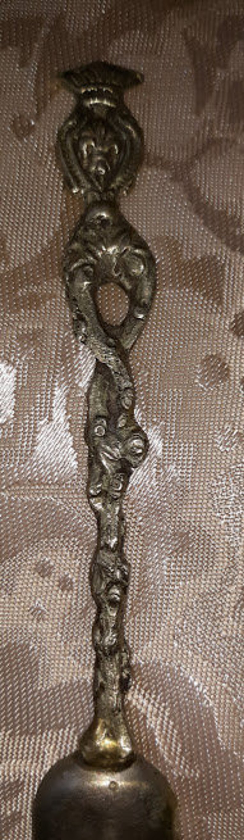 Vintage Silver Plate Sugar Scoop Spoon Figural Handle Etsy