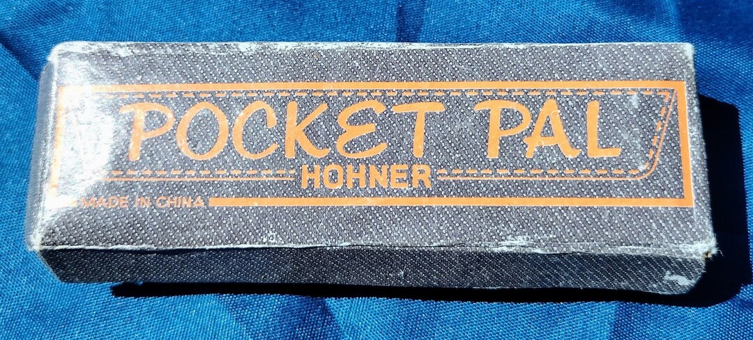 Vintage Hohner Pocket Pal Harmonica avec instructions et ORIG BOX 