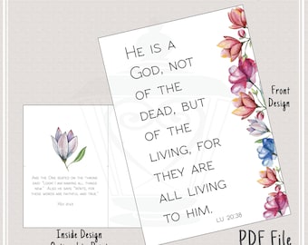 Bible Sympathy Card, Bereavement Card, Scriptural Card, JW Card, Bible Verse Card, Greeting Card, Digital Download