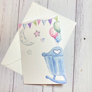 Tarjeta para bebés, tarjeta para abuelos, tarjeta de género neutro, tarjeta de las Escrituras, tarjeta de felicitación, tarjeta de TJ, tarjeta de versículos bíblicos, baby shower