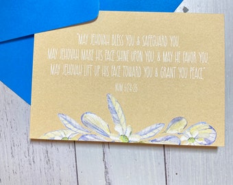 Bible Friendship Card, Encouragement Card, Scriptural Card, JW Card, Bible Verse Card, Greeting Card