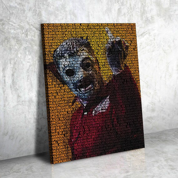 Slipknot Lyrical Canvas Wall Art Song Lyrics Print Metal Etsy