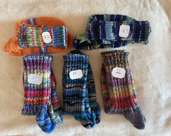 Selber gestrickte Socken - Omas Socken für Kinder und Erwachsene Baumwolle - warme wolle Weihnachtsgeschenk - Winter frostis