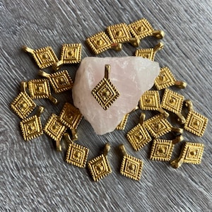 Brass pendants ethnic, macrame, jewelry making, hippie, crafts, brass charms, tribal jewelry