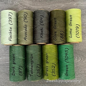 0.75 mm "LINHASITA" 5 m/10 m/20 m waxed macrame cord in various shades of brown for jewelry making, DIY yarn image 5