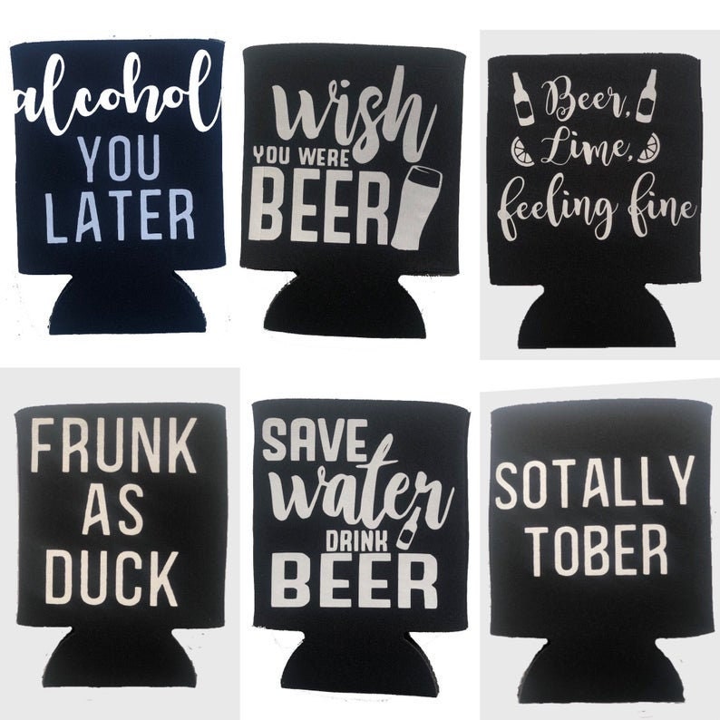 Funny Coolie/can Cooler/beverage Holder Alcohol You Later Etsy