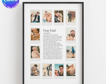 Regalo para papá perruno / Lámina personalizada para papá perruno / Regalo personalizado para padre de perro / Regalo de cumpleaños para papá de mascota / Regalos para amantes de las mascotas / Lámina para dueño de perro