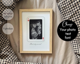 Personalized Photo Card Print: Unique Couples Gift (Digital Download)