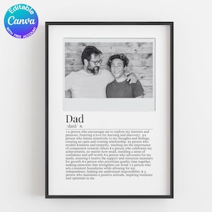 Daddy Photo Collage, Customized Father&#39;s Gift, Gift For Dad, Personalized Gift for Dad, First Father&#39;s Day Gift, Dad Gift from Son Daughter