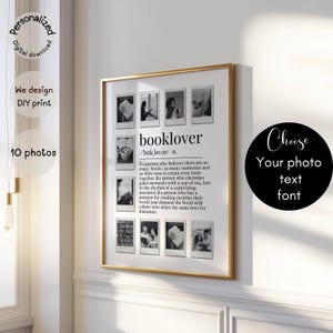 Personalized Polaroid Photo Collage, 1st anniversary gift for her, custom anniversary gift from photo, customize anniversary photo,