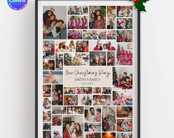 Photo Collage Canva Template: Family Keepsake Gift (Digital Download)