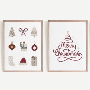 Boho Christmas|Trendy Boho Holiday Decor |Christmas Printables | Boho Christmas Gallery Wall Art | Neutral Christmas Prints |Christmas Vibes
