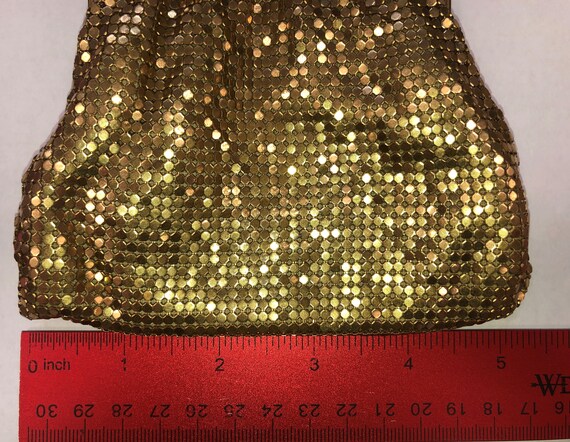 Whiting & Davis Co -Mesh Gold Tone VINTAGE Bag- 1… - image 2