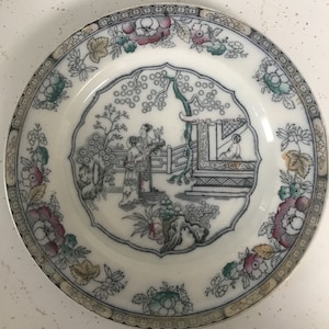 Ashworth Brothers Ironstone CHINESE Pattern Transferware 1862-1890 Polychrome ENGLAND