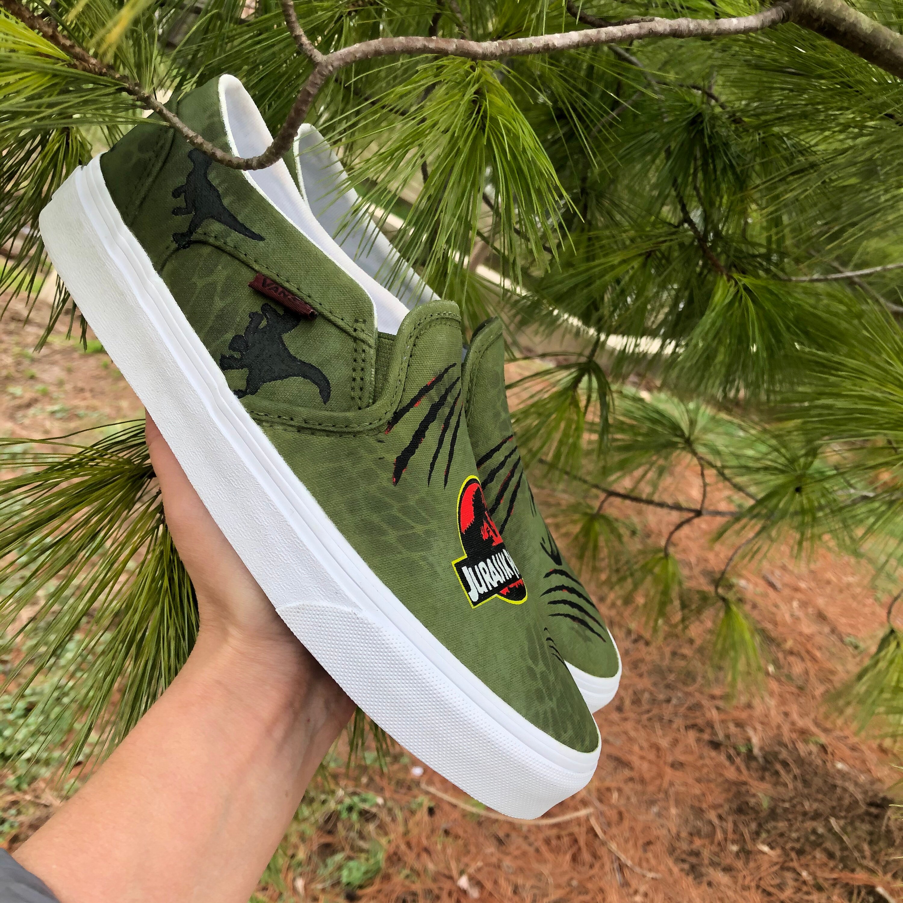 Jurassic park vans Etsy