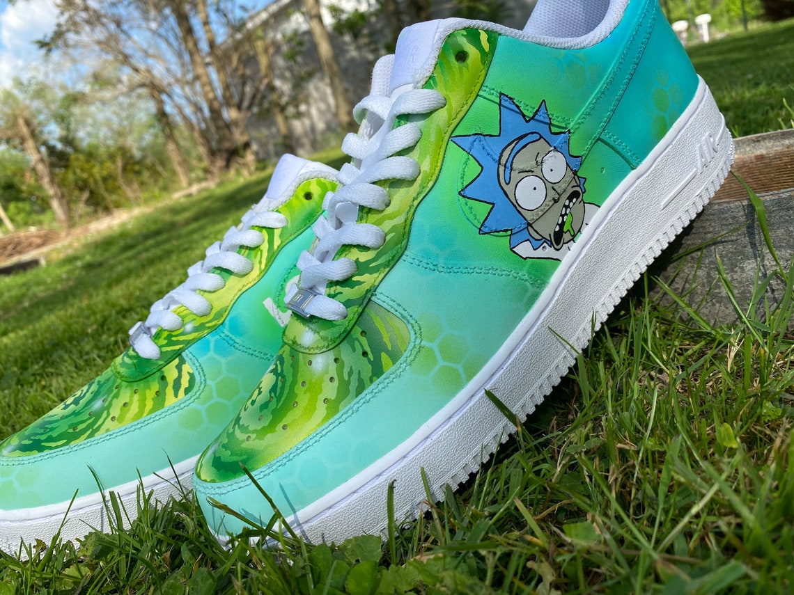 air force 1 rick e morty