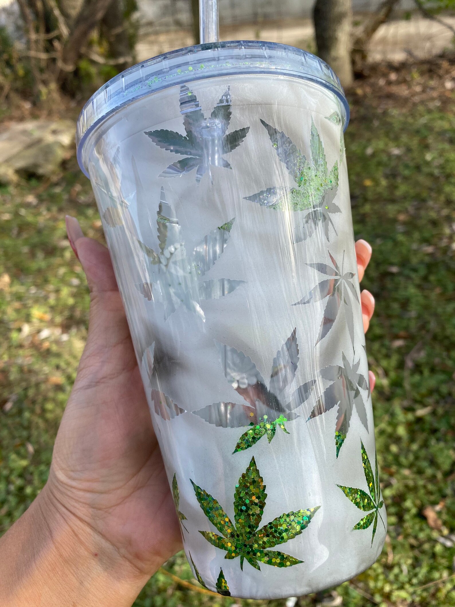 Starbucks inspired water tumbler Etsy