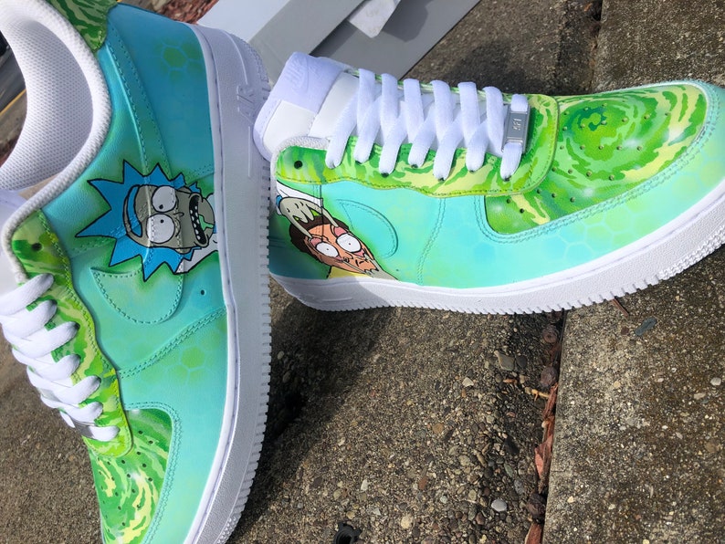 air force 1 rick e morty
