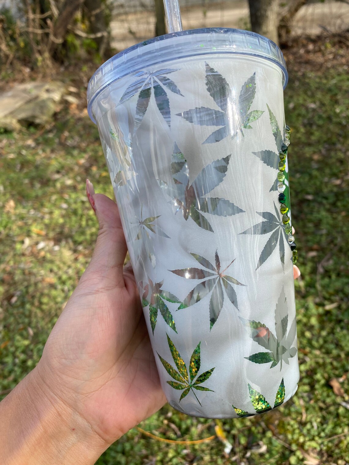 Starbucks inspired water tumbler Etsy