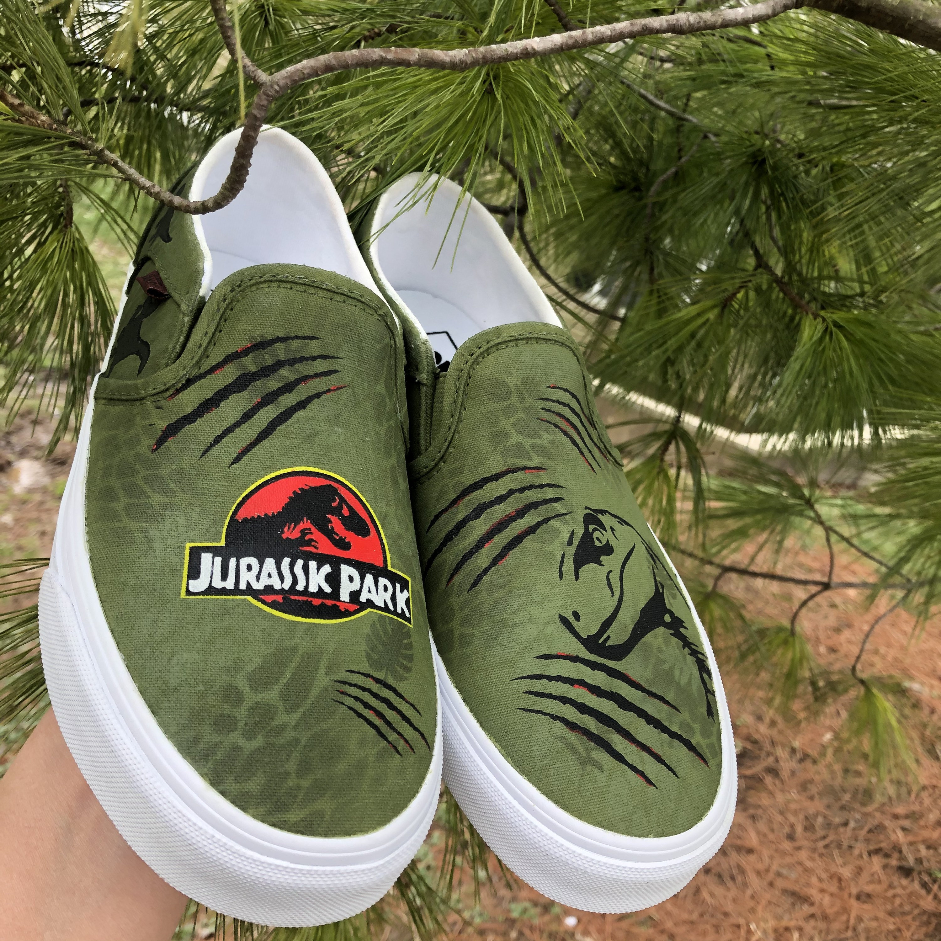 Jurassic park vans Etsy