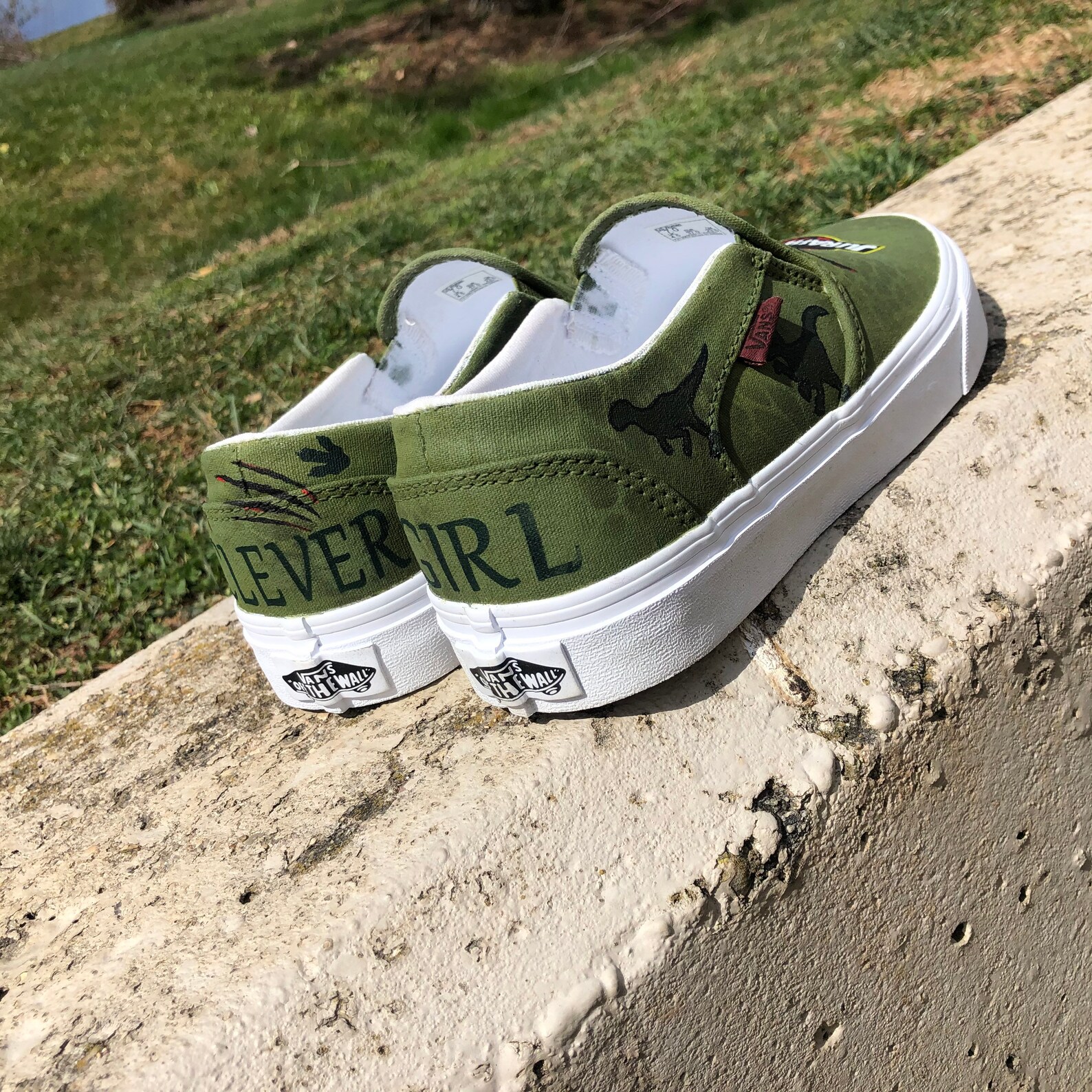Jurassic park vans Etsy