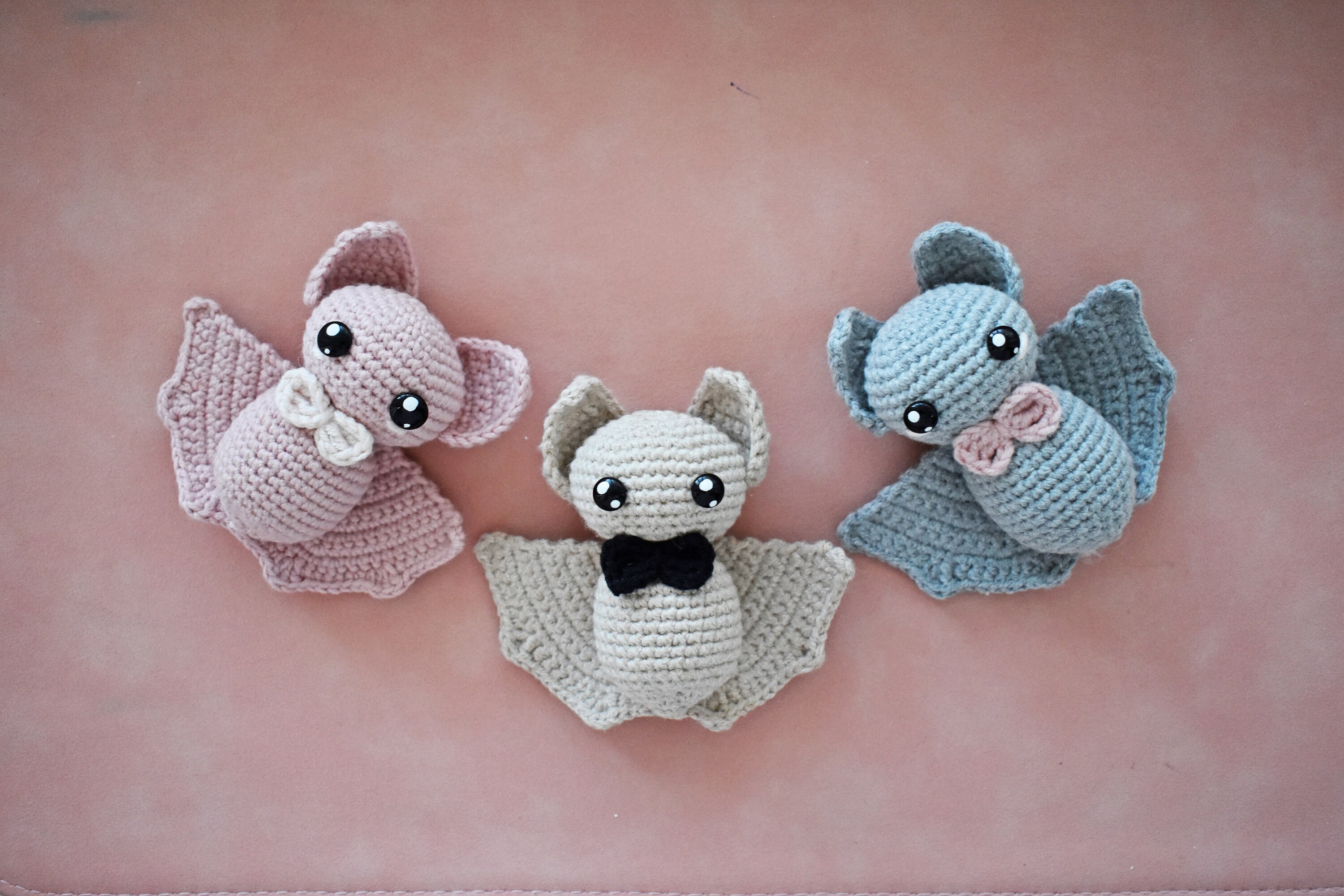 Bat crochet pattern easy halloween crochet pattern bat Etsy