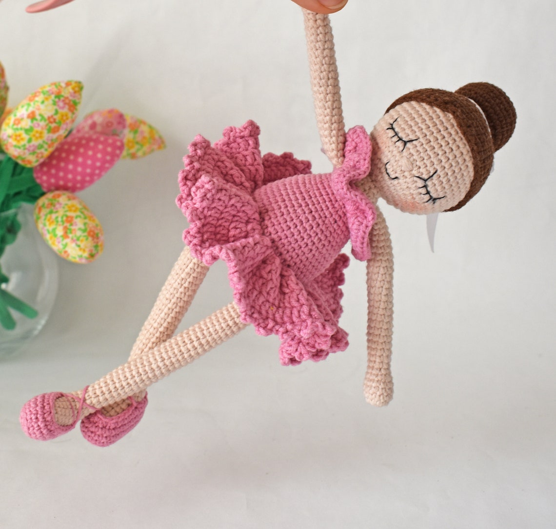 Ballerina Doll Pink Princess Doll Cute Stuffed Doll With Etsy