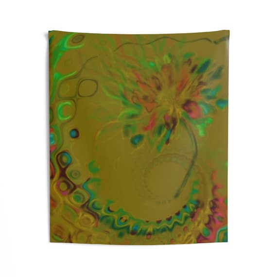 Colorful Indoor Wall Tapestry with Floral Design - Vibrant Home Décor for Serenity and Style