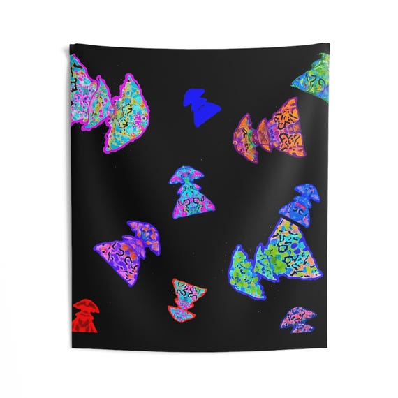 Little Floating Frank Alien Beings Tapestry