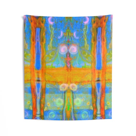 Door To Other Realms Tapestry PLUR Trippy Psychedelic Hippie Music Festival