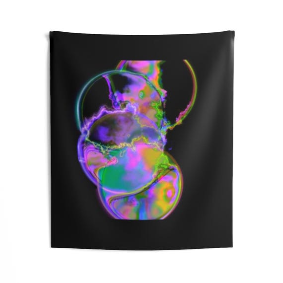 Music Festival Raves Trippy Psychedelic Hippie PLUR Tapestry Decor