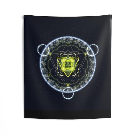 Music Festival Tapestry, Ethereal Mandala, Boho Decor, Hippie, Trippy, Chakra Art, Spiritual
