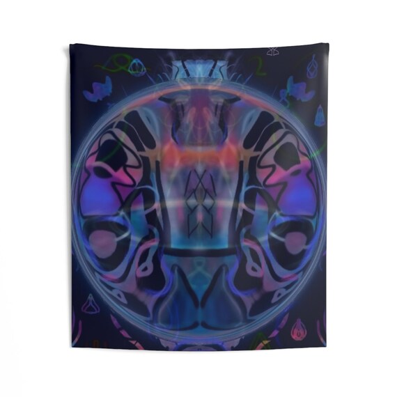 Tapestry Music Festival Raves EDM Electric Forest Decor Shambhala Decor Trippy Psychedelic Hippie Boho PLUR Outdoor Tapestry Camp Decor Bass