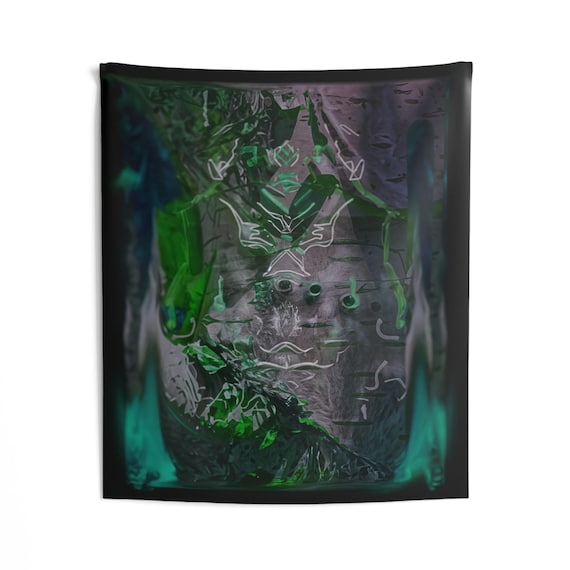 Abstract Art Indoor Wall Tapestry, Boho Decor, Home Wall Hanging, Unique Gift, Room Aesthetic, Contemporary Design