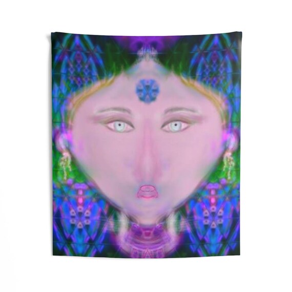 Vibrant Tapestry Boho Decor Woman Hippie Music Festival Librarian