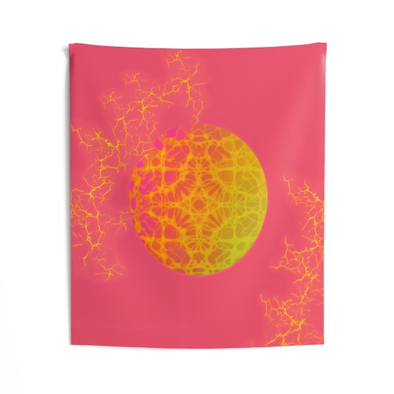 Vibrant Sunburst Tapestry | Boho Decor, Colorful Room Accent, Art Wall Hanging, Hippie Music Festival Trippy Psychedelic