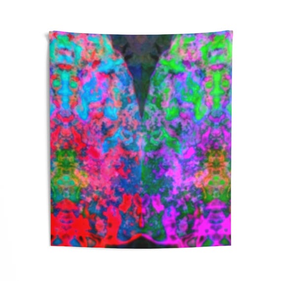 Trippy Psychedelic Hippie PLUR  Tapestry