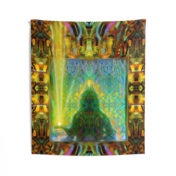 Hand Of Light Meditation Tapestry