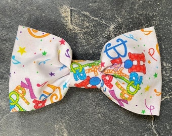 Bow tie for dogs, happy birthday bow tie, cute colourful bow, slide on bowtie, washable bowtie