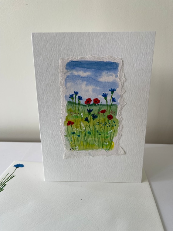 Wildblumen-Grußkarten & Geschenkanhänger Set – 100 Stück, 7,6 X 6,4 Cm, Glänzend