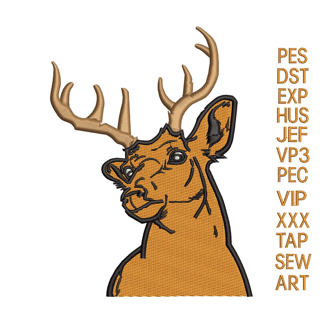 Deer Embroidery Design,deer Head Embroidery Machine,embroidery Deer