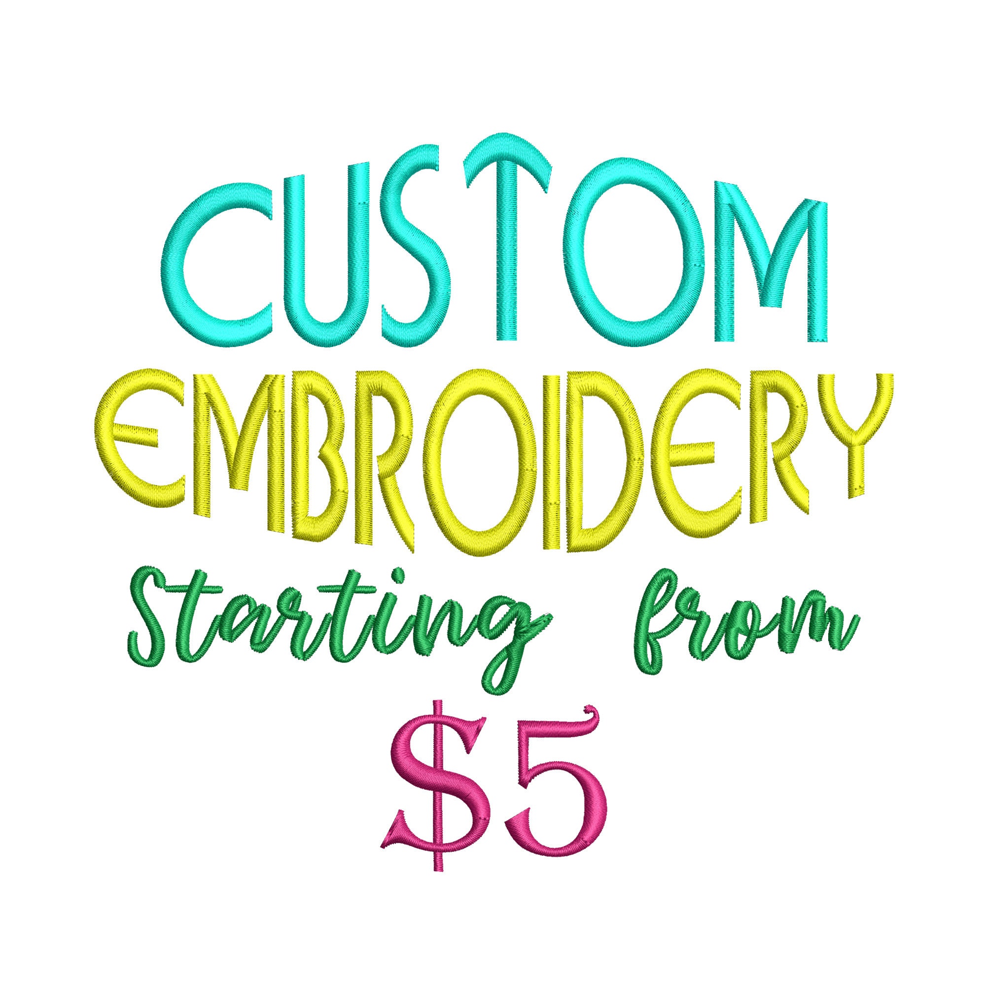 Custom embroidery design Custom applique embroidery machine Etsy