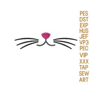 whiskers cat face Mask embroidery design Kitty Kitten Mouth,Adults Kids,Funny Bunny,Creative Mask embroidery,Mouth mask,K1318