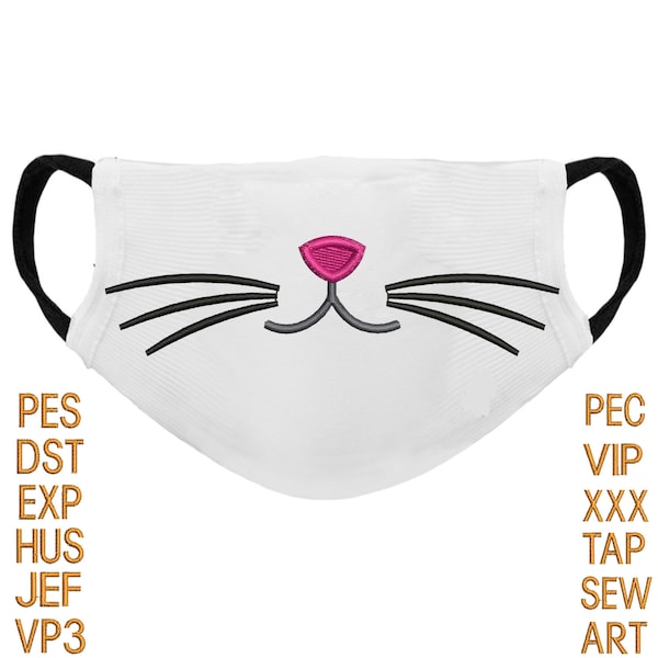 Cat Face Mask Etsy