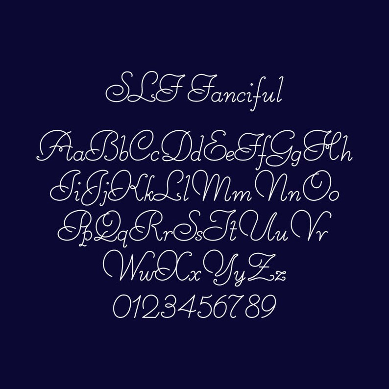 Single Line Font Fanciful Quill Pen Fonts Digital Font Etsy